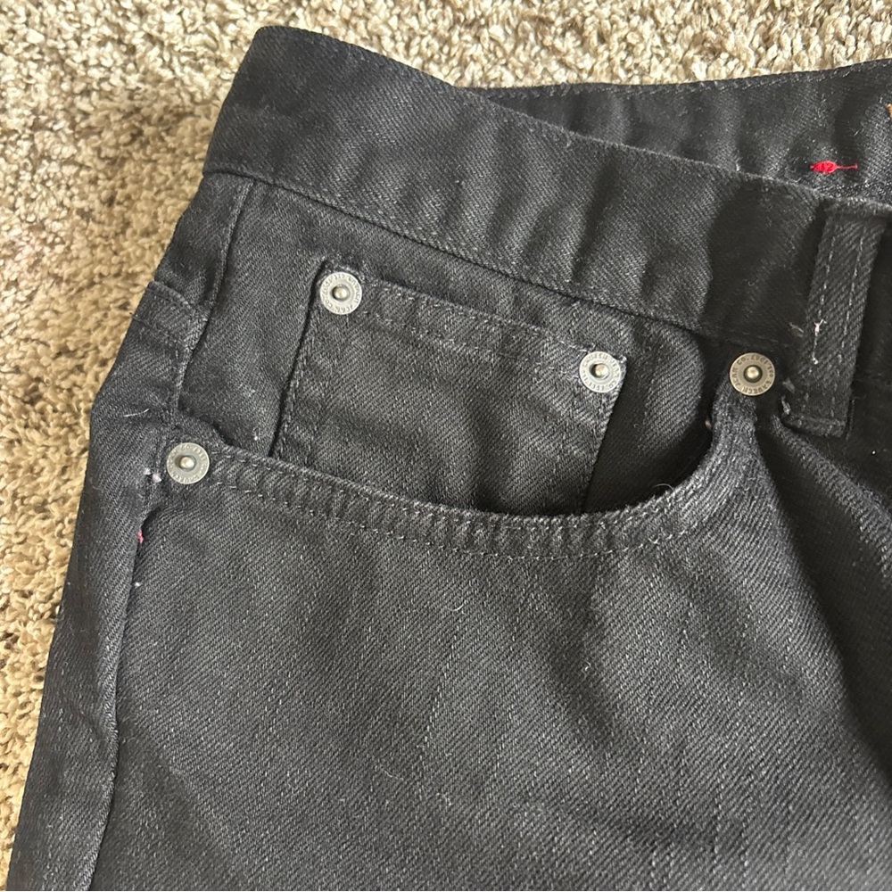 Ralph Lauren Jeans Co Women 12P Black Denim Stretch Petite Classic Casual Pants - Picture 10 of 10